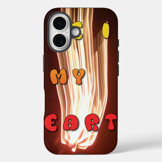 Coques Case-Mate iPhone Fire in My Heart Art Print (Verso)