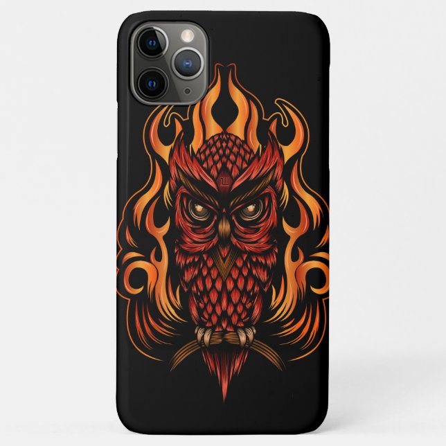 Coques Case-Mate iPhone Fire owl (Dos)