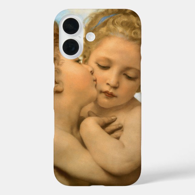 Coques Case-Mate iPhone First Kiss (détail d'ange) par Bouguereau (Verso)