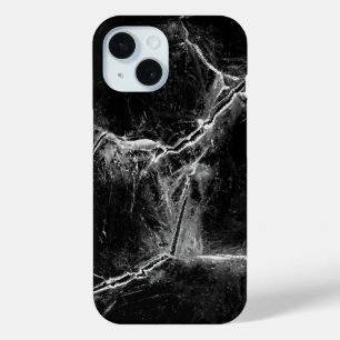 Coque Case-Mate iPhone Fissures de glace noir et blanc Photo