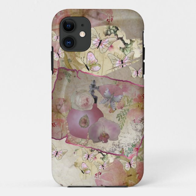 Coques Case-Mate iPhone Flacon de parfum Vintage (Dos)