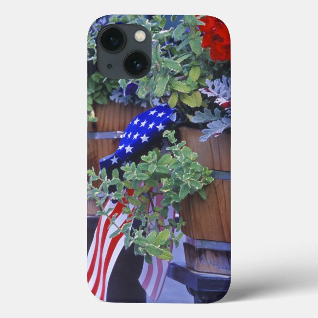 Coques Case-Mate iPhone Flags and Flowers in Philipsburg Montana (Verso)