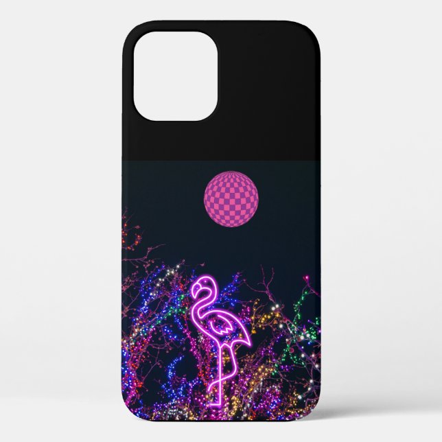 Coques Case-Mate iPhone Flamant rose à la soirée dansante. Coque-coque iph (Verso)