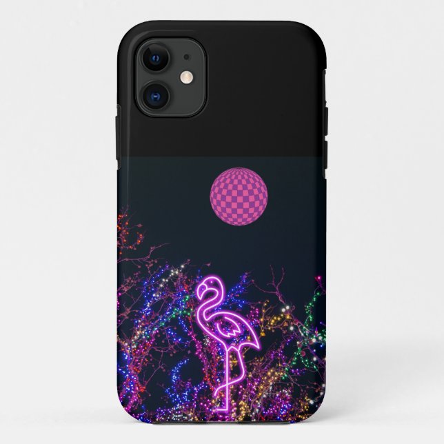 Coques Case-Mate iPhone Flamant rose à la soirée dansante. Coque-coque iph (Dos)