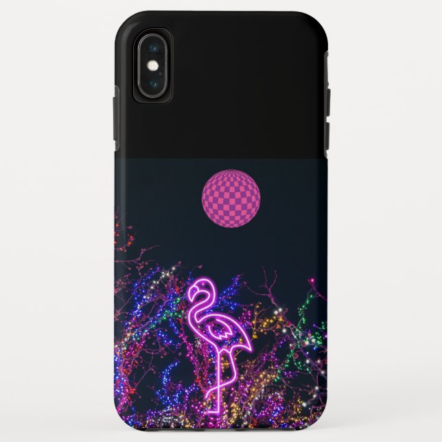 Coques Case-Mate iPhone Flamant rose à la soirée dansante. Coque-coque iph (Dos)