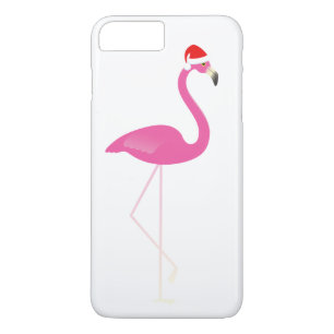 Coque iPhone 8 Plus/7 Plus Flamant rose de vacances iPhone 7 en blanc