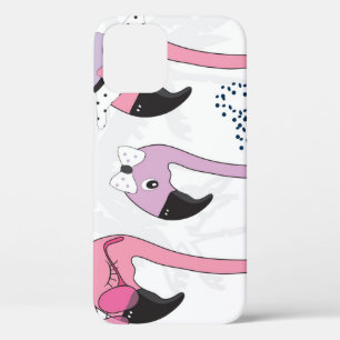 Case-Mate iPhone Case Flamant rose d'été : Illustration Vintage de plage
