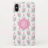 Flamant rose et pasmelon Pastel Motif