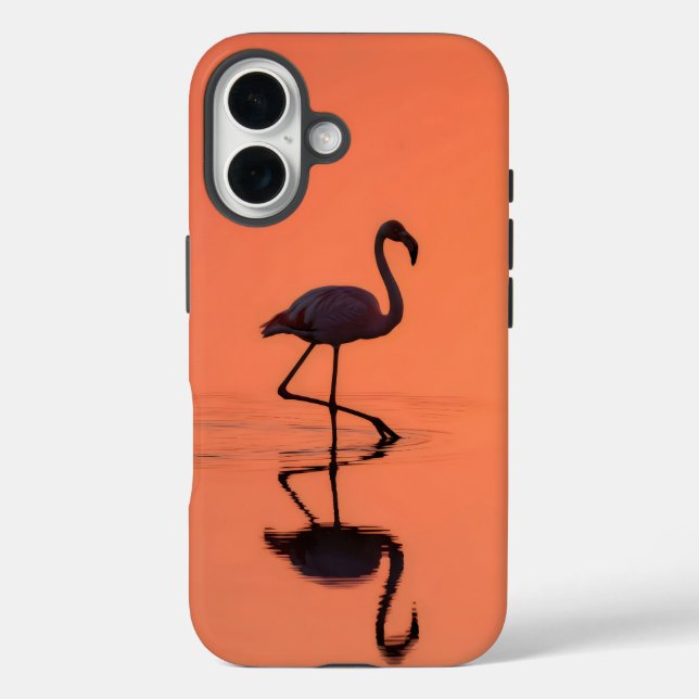 Coques Case-Mate iPhone Flamant rose longues jambes jettent une ombre dans (Verso)