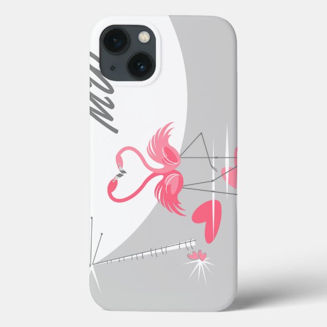 Coques Case-Mate iPhone Flamant rose Love Lune Monogramme IPad Mini horizo (Verso)