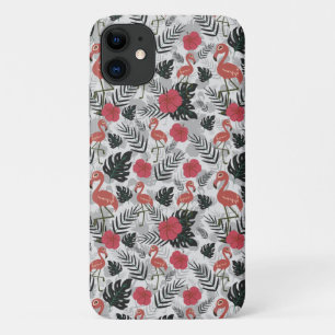 Case-Mate iPhone Case Flamant rose motif sans couture avec arrière - pla