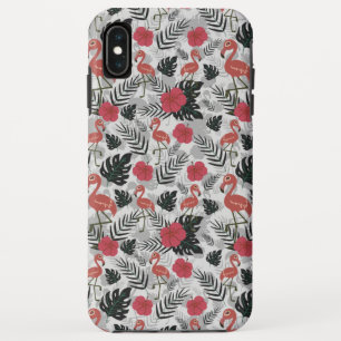 Case-Mate iPhone Case Flamant rose motif sans couture avec arrière - pla