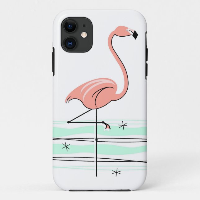 Coques Case-Mate iPhone Flamant rose Ocean iPhone 11 robuste (Dos)