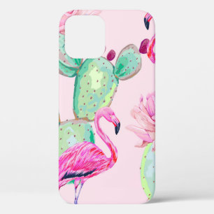 Case-Mate iPhone Case flamant rose, oiseaux exotiques, fleurs douces, ro