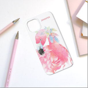 Case-Mate iPhone Case Flamant rose rose chic personnalisé