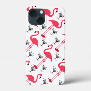 Case-Mate iPhone Case Flamant rose rose et Motif palmier 