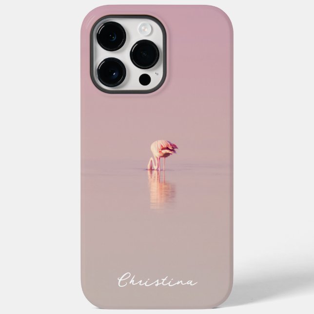 Coques Case-Mate iPhone Flamant rose rose Fille Tropical été (Verso)