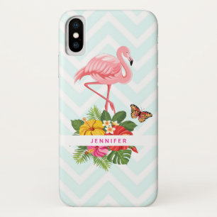 Case-Mate iPhone Case Flamant rose rose & Hibiscus Tropical Fancy