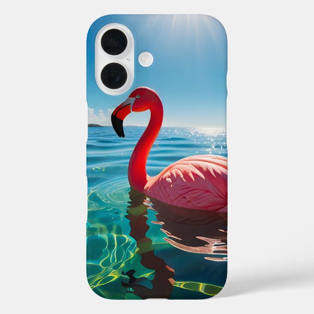 Coques Case-Mate iPhone Flamant rose Rose Sous Le Ciel (Verso)