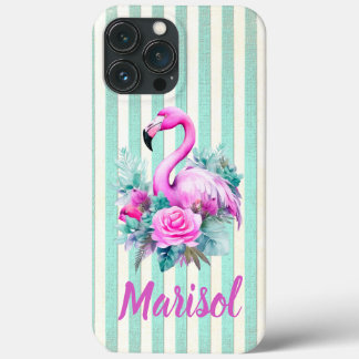 Case-Mate iPhone Case Flamant rose rose tropicale Vintage customisé