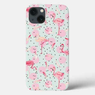 Coques Pour iPhone Flamant rose Sur Les Pois