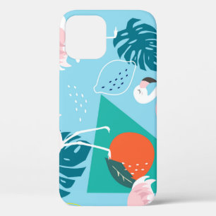 Case-Mate iPhone Case Flamant rose Tropical, Motif Vintage tendance.