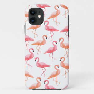Coque Case-Mate iPhone Flamants roses aquarelles
