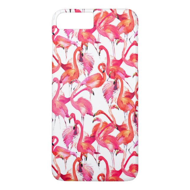 Coques Case-Mate iPhone Flamants roses Aquarelles Dans Les Aquarelles (Dos)