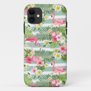 Coque iPhone 11 Flamants roses Et Grèves