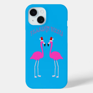 Coque Case-Mate iPhone Flamants roses lesbiennes de Noël Flamant rose Bel