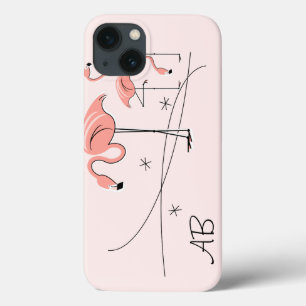 Coques Pour iPhone Flamants roses Pink Trio 3 'Monogram' iPad Mini co