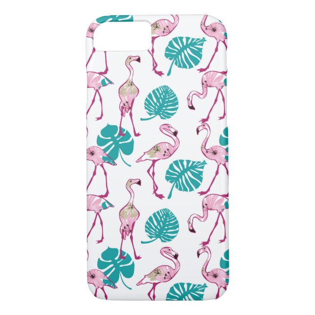 Coques Case-Mate iPhone Flamants roses roses (Dos)
