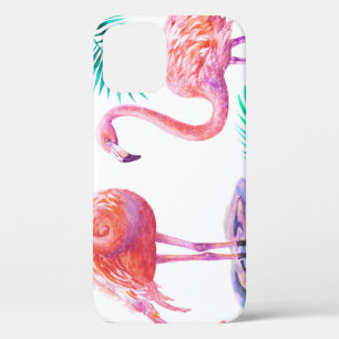 Case-Mate iPhone Case Flamants roses tropicaux : Orchidées Aquarelle tra