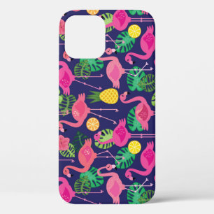 Case-Mate iPhone Case Flamants vintages, éléments d'été motif