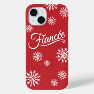 Coque Case-Mate iPhone Flambeau de neige blanc sur rouge