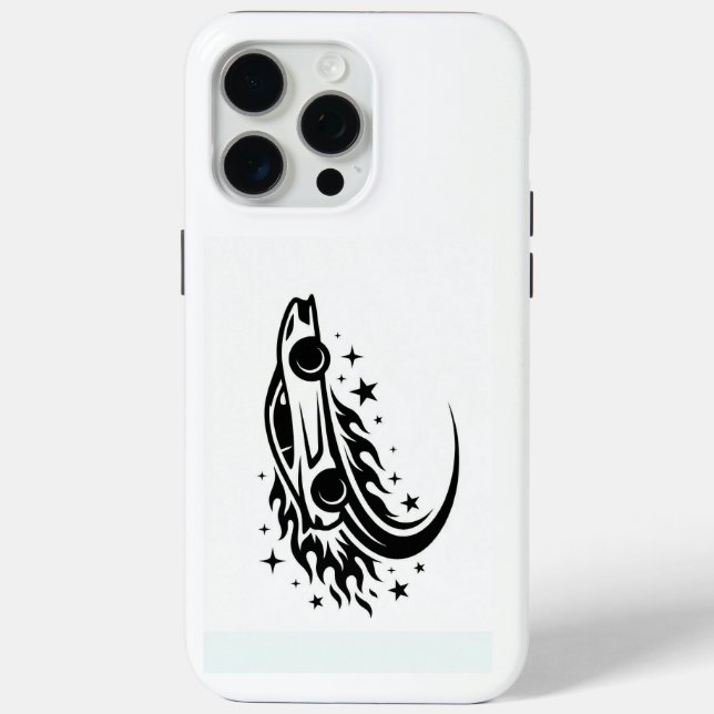 Coques Case-Mate iPhone Flaming Racer Silhouette  (Verso)