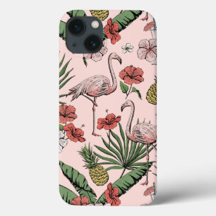 Case-Mate iPhone Case Flamingo Floral Hawaïen Rose Pâle