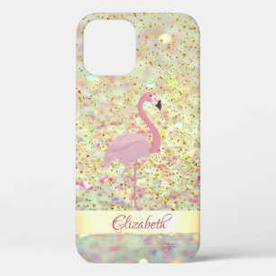 Case-Mate iPhone Case Flamingo rose Confetti Bokeh Pailleté