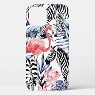 Case-Mate iPhone Case Flamingo rose exotique, zèbre sur l'été arrière -