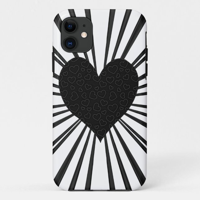 Coques Case-Mate iPhone Flamme D'Amour (Noir) (Dos)