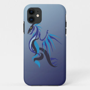 Coque Case-Mate iPhone Flamme de dragon bleu