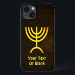 Etui iPhone Case-Mate Flamme de Menorah<br><div class="desc">Un rendu numérique brun et or de la menorah juive à sept branches (hébreu : מְ נ וֹ רָ ‎). Ajoutez votre propre texte. La menorah à sept branches, utilisée dans le sanctuaire portatif mis en place par Moïse dans le désert et plus tard dans le Temple de Jérusalem, est...</div>