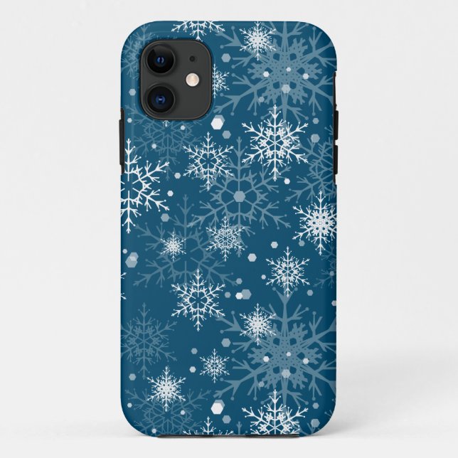 Coques Case-Mate iPhone Flammes à neige blanches (Dos)