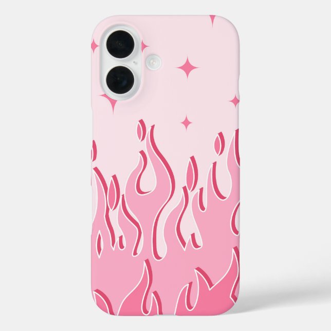 Coques Case-Mate iPhone Flammes Blush Dreamy - Rose Spark Esthétique (Verso)