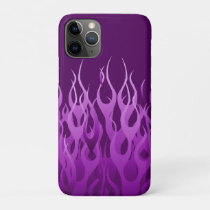 Coques Pour iPhone Flammes de course violet cool