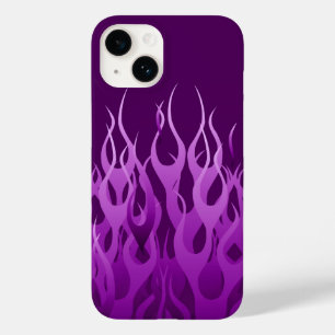 Coque Case-Mate iPhone Flammes de course violet cool
