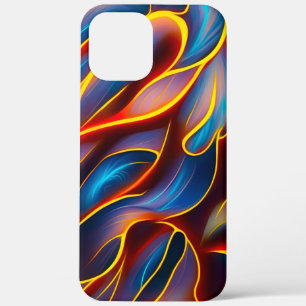 Case-Mate iPhone Case Flammes rouges bleues Abstraites