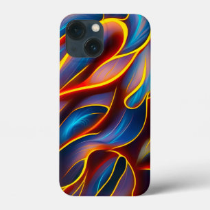 Case-Mate iPhone Case Flammes rouges bleues Abstraites
