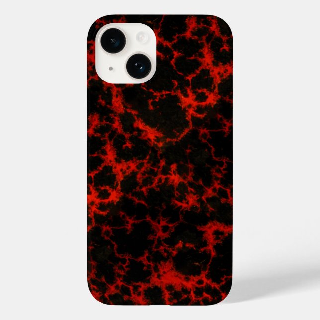 Coques Case-Mate iPhone Flammes rouges et noires (Verso)
