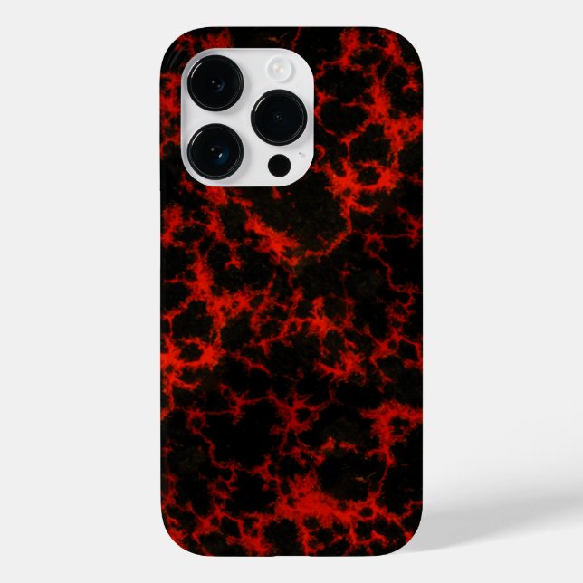 Coques Case-Mate iPhone Flammes rouges et noires (Verso)